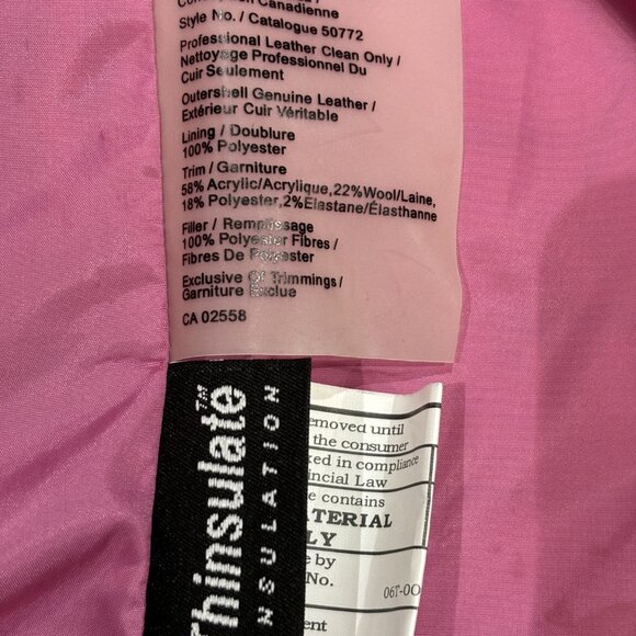 Black Leather Danier Coat - Picture 7 of 7